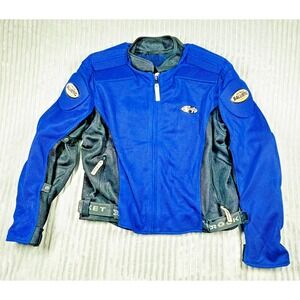 Joe Rocket Ballistic Series Padded Motorcycle Riding Jacket Men's 2XL Blue Black